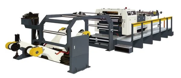 Automatic Paper Roll to Sheet Cutter with Stacker, Reel Paper Sheeter Machine